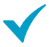 Blue check mark
