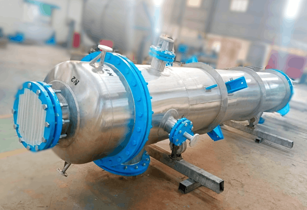 Industrial distillation column featuring advanced design suitable for various types of distillation processes