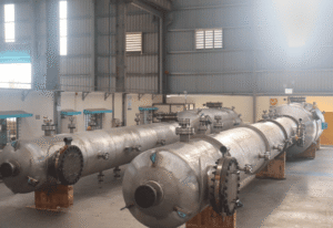 Large 1200 mm ID stainless steel distillation columns for chemical & petrochemical plant separation applications